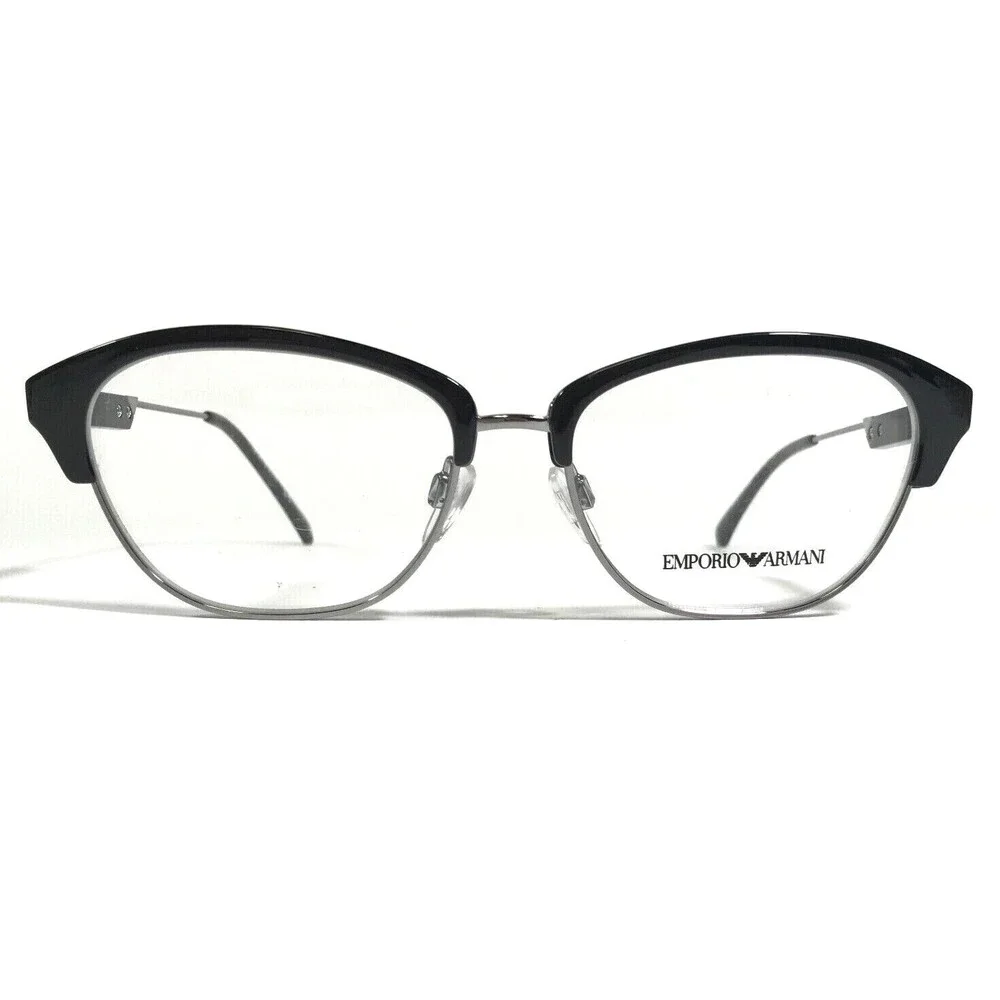 Emporio Armani Eyeglasses Frames EA3115 5001 Black Silver Cat Eye 54-16-140